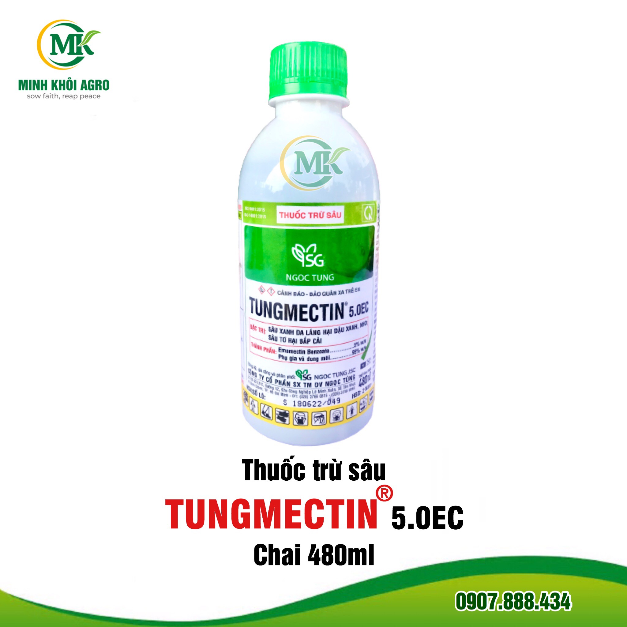 Thuốc trừ sâu TUNGMECTIN 5.0EC - Chai 480ml